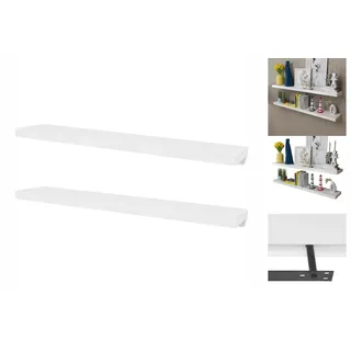 vidaXL Wandregal mit Schublade MDF Weiß
