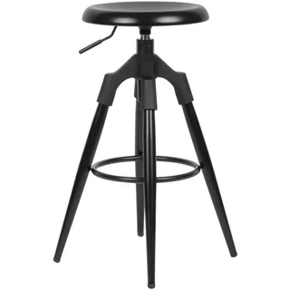 KADIMA DESIGN Barhocker Tiber 53 x 53 x 80 cm Schwarz