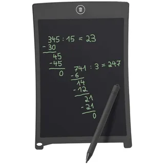 Dorsch Wedo 66908501 LCD Schreib und Maltafel, mit Stift, Magnetstreifen, elektronische Löschung, 14,3 x 0,4 x 21,9 cm, schwarz