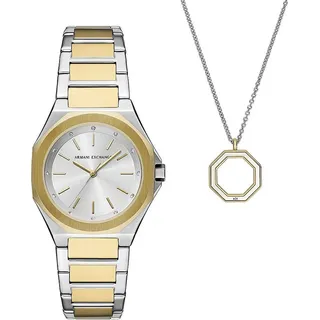 Giorgio Armani Armani Exchange Analog 'Andrea' Damen Uhr AX7161SET -