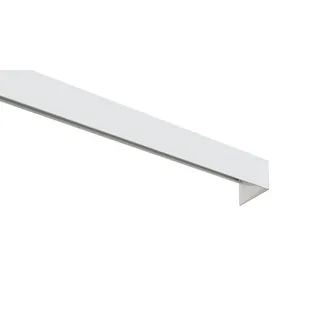 my home Gardinenschiene Tanbul, 2-läufig, Fixmaß, mit Bohren, verschraubt, Aluminium weiß 240 cm x 5,6 cm
