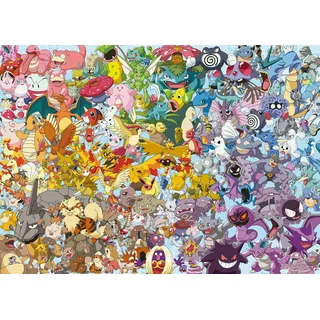 Ravensburger Erwachsenenpuzzle 1000 Teile - Challenge Pokémon