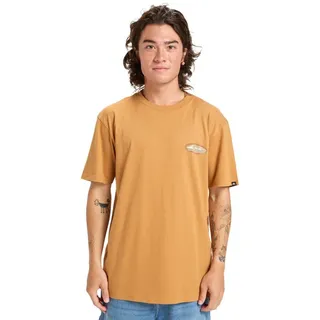 Quiksilver T-Shirt Evo Border Lines braun XS (46)