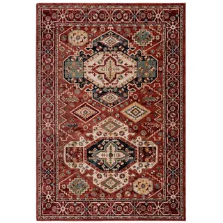 KADIMA DESIGN Kadima Hochflorteppich 80 x 150 cm Rot