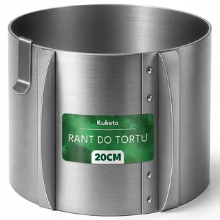 Kuketo | Tortenring Edelstahl Verstellbar Ø Bis 30 Cm & Höhe Bis 20 Cm – Backring Für Kuchen & Torten – Stabil & Spülmaschinenfest - Silber
