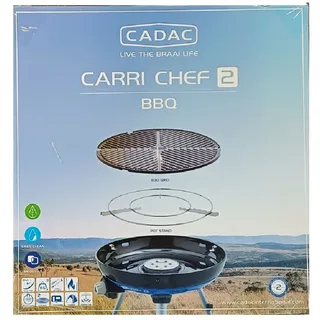 CADAC Carri Chef 2 BBQ 2in1 Gasgrill und Kocher 50mbar 8910 Gaskocher Gas Grill