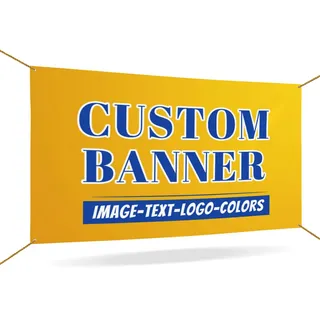 LLLGSH Personalisierte Banner - Banner selbst gestalten für den Innen- und Außenbereich - Banner mit Logo, Text, Foto, Passen Sie Ihr Geburtstagsfeiern, Abschlussfeiern, Festivalveranstaltung