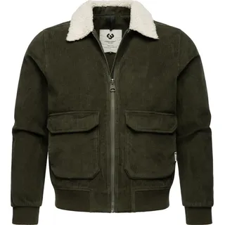 Ragwear Cordjacke Aviss Wasserdichte Herren Übergangsjacke aus Kord grün XXL (54)