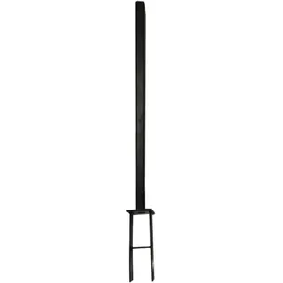 HORI Sichtschutzzaun Konsole | WPC | Sichtschutz | Gartenzaun | Zaun | Lamellenzaun I Für kleine Pfosten 99,5 cm I zum Einbetonieren
