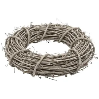 Macosa Home Dekokranz braun Naturmaterial 30 cm Weihnachtsdeko Weihnachtskranz, Kranz Weihnachten Winter Winterdeko braun