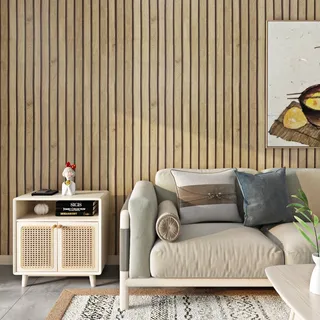 FunStick Möbelfolie Selbstklebend Holzoptik Folie für Möbel Küchenarbeitsplatte Holzpaneele Wand Selbstklebend Tapete Holzoptik Schlafzimmer Waschbar 60CM×5M Klebefolie Möbel Holz Küchenschrank