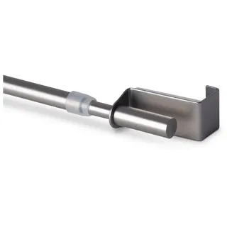 BestLivings Vorhangstange Twist 1-läufig Ø 9 mm 60 - 90 cm Silber