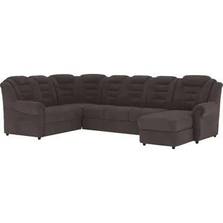 Home Affaire Wohnlandschaft Polyester U-Form 3-Sitzer Braun