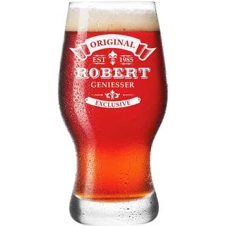 polar-effekt Bierglas 0,5 L mit Gravur für Männer Biertulpe, Weizenglas - Craft-Beer, Bierliebhaber - Geburtstagsgeschenk
