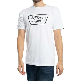 Vans Herren Full Patch T-Shirt, Weiß (White/Black), XX-Large - XXL