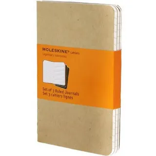 Moleskine Notizheft Cahier A6 packpapierbraun liniert