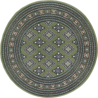 Teppich Sao Buchara, NOURISTAN, rund, Höhe: 9 mm, Kurzflor, Orient, Teppich, Vintage, Esszimmer, Wohnzimmer, Flur grün