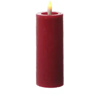 441 LED Kerze LINA 12,5 cm rot