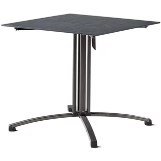 Sieger Gartenklapptisch 105 x 80 x 73 cm Grau/Schieferanthrazit