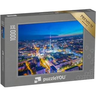Puzzle 1000 Teile XXL „Berlin bei Nacht“ – aus der Puzzle-Kollektion Berlin, Deutsche Städte