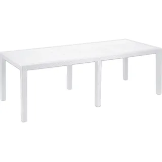 PROGARDEN Ausziehtisch Roma 150 x 90 x 72 cm Weiß