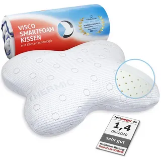 Third of Life Seitenschläferkissen ACAMAR, Third of Life - Innovationspreisgewinner 2022, Orthopädisches Nacken-Kissen gegen Nackenschmerzen, Viscoelastischer Memory-Foam, Ergonomisches Kopfkissen mit Thermo-Bezug