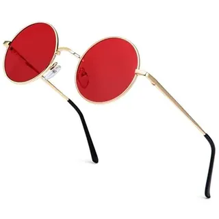 ANYLUV Sonnenbrille Herren Polarisiert, Runde Sonnenbrille Herren Damen Klassische mit UV-Schutz - 45 mm