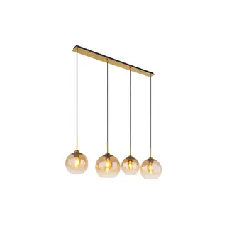 GLOBO JAMESSA 4-flg. 120 cm rund/Glas, Metall