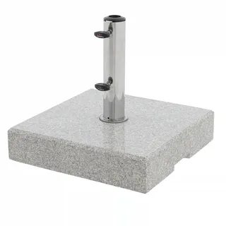 Doppler Schirmständer Granit 45 kg Silber