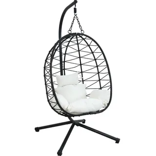 Hti-Living Hängesessel Lorica Schwarz