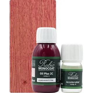 Rubio Monocoat Set Oil Plus 2C Pomegranate Pink 130ml (A+B) - 130ml [5m2]