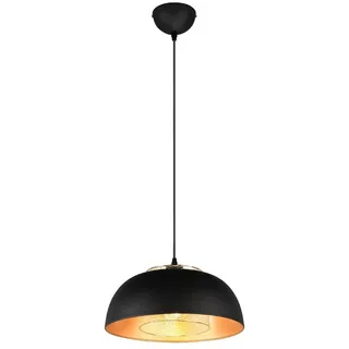 meineWunschleuchte Reality Leuchten 1-flg. Ø 35 cm rund schwarz gold