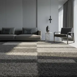 KADIMA DESIGN Werfen Hochflorteppich 240 x 340 cm Taupe