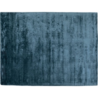 KARE DESIGN Teppich Cosy Girly 240 x 170 cm Viskose Blau, Grün Petrol