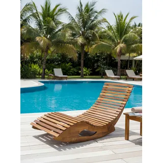 prestige home living outdoor Ergonomische Schwungliege aus Akazienholz - FSC® zertifiziert