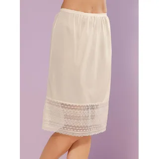 Unterrock WÄSCHEPUR, Damen, Gr. 38, beige (elfenbein), 100% Polyester, unifarben, Röcke Unterrock