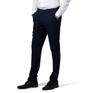 Hirschthal Anzugsakko Herren 2-Knopf Sakko oder Business Anzug mit Anzughose, Regular-Fit (Sakko und Hose in verschiedenen Größen kombinierbar) in klassischem Design, mit Kleidersack blau 54
