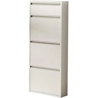 [en.casa] Sokndal 50 x 118 x 15 cm Pfefferweiß / weiß