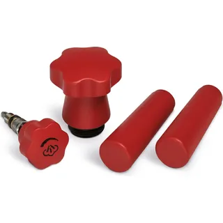 La Pavoni Echtholz Schneidebrett-Set 4-tlg. Nussbaum/Buche 0 x 0 cm Rot