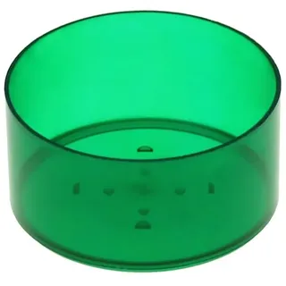 runde Kunststoff Teelichthüllen 37x19mm - Kerzengießen klassische Rundform, Farbe:Dunkelgrün, Anzahl:100 Stück