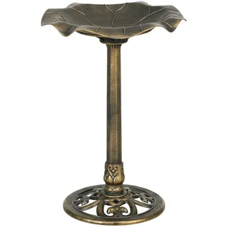 Outsunny Vogeltränke Lotusblatt 0 x 0 cm Bronze