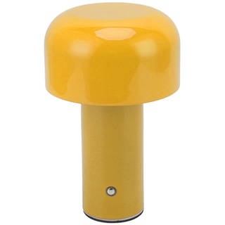 Pilz Lampe, USB Aufladung LED Nachttischlampe kleine dekorative Touch Tischlampe mit 3 Farbmodi, kleines dekoratives Nachtlicht für Schlafzimmer Home Decor Frauen Baby Kinder Gesch (Gold-gelb)