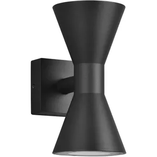 Trio Außenwandleuchte Aluminium schwarz 20 cm x 10 cm x 15 cm exkl. 2x GU10