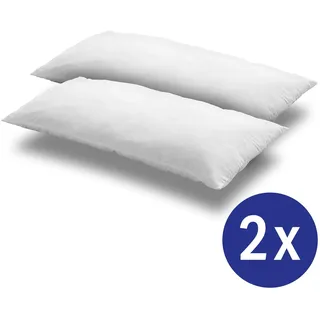 2 x CloudComfort Basic Mikrofaser Kopfkissen 40 x 80 cm