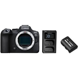 Canon EOS R6 Mark II mit Akku LP-E6P und Mathorn Dual-Akkuladegerät MBC-D200 - 300 € Rabatt