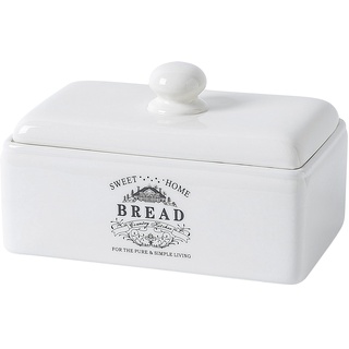 TAWCHES Bedruckt von Bauernhaus-Keramik-Brotbox für Küche, Arbeitsplatte, Brotbehälter, Brotbehälter, Brothalter, große Brotbox, Brotkorb, Brotboxen für Küchentheke