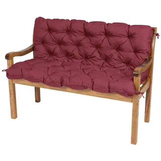 TexDeko Bankauflage 100 x 50 x 50 cm rot 1 St.