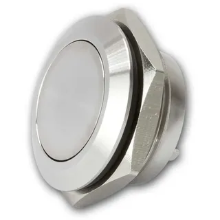 BLANKO Edelstahl Vollmetall-Taster 19mm, 1-polig, IP65