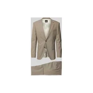 Slim Fit Anzug aus Schurwoll-Mix Modell 'H-HUGE-2Pcs-253', Beige, $listsize[$i].replace('"','"')
