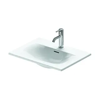 Duravit Viu Einbauwaschtisch 0385600000 1 Hahnloch, weiß, 60x45cm, mit Überlauf, ohne Hahnlochbank